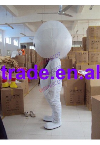 Hot selling  Cute Adult lovely white doll mascot fancy dress costumes cartoon party costumes