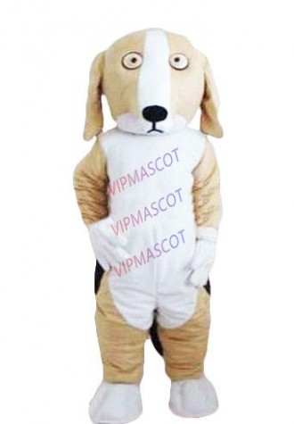 Hot sale Foam Character Adult cute brown little dog Mascot Costume fancy dress Halloween party costume
