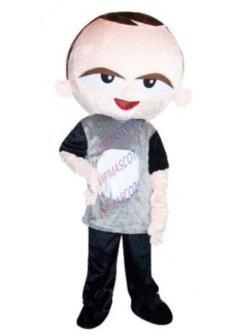 Hot sale Cute Cartoon Character Adult lovely little boy Mascot Costume fancy dress Halloween party costume