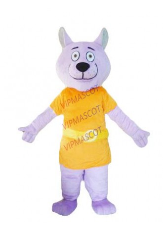 Hot sale Cute Adult Purple Dog mascot costume party costumes fancy animal character mascot dress costuymes outfit