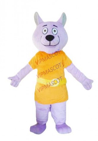 Hot sale Cute Adult Purple Dog mascot costume party costumes fancy animal character mascot dress costuymes outfit