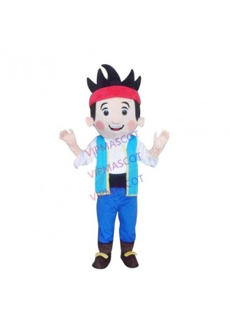 Hot selling Foam Adult cute Jake Mascot Costume Jake and the Never Land Pirates Mascot Costume Halloween