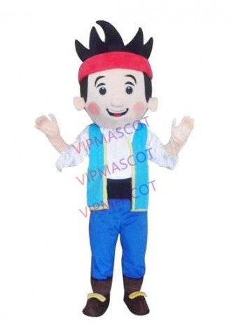 Hot selling Foam Adult cute Jake Mascot Costume Jake and the Never Land Pirates Mascot Costume Halloween