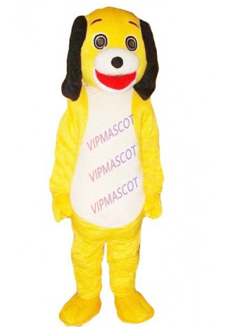 Hot sale Cute Adult Professional New Yellow Dog Mascot Costume Adult Size Fancy Dress Cartoon Outfit Suit