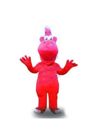 Hot selling Adult cute High quality cute funny red dinosaur mascot costumes cartoon