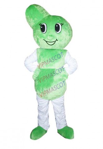 Hot selling Foam Adult cute Green Apple Cartoon Mascot Costume Christmas Hallowmas Party Dress