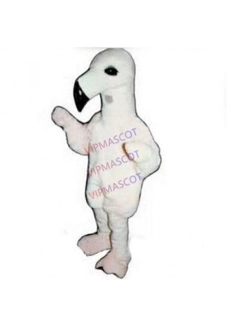mascot  Anime Cosplay Costumes White Baby Flamingo Mascot Costume ADULT flamingo theme carnival mascotte fancy dress kits