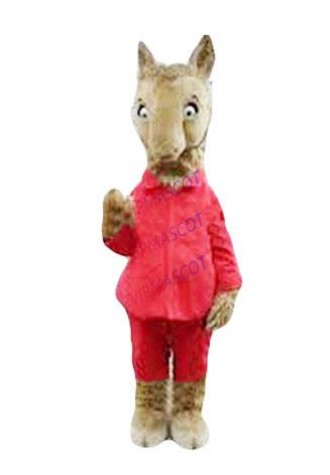 Llama Llama Red Pajamas Mascot Costume Adult Hot Cartoon Character Mascotte Anime Cosplay Dress Carnival Fancy Mascota Kits 2060