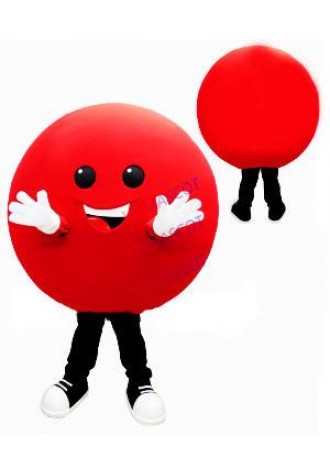 Anime Cosplay Costumes Red Dot Mascot Costume Adult Red Ball Theme Cartoon Carnival Mascotte Costumes Fancy Dress Kits