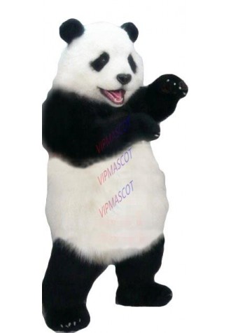High Quality Realistic Plush Panda Mascot Costume Adult Lovely Panda Theme Cartoon Carnival Mascotte Costumes Fancy Dress Kits