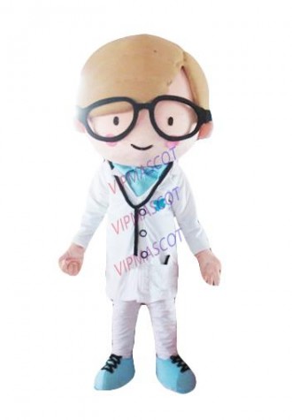 Latest high quality cartoon customized the Doctor Mascot Costume Party Cosplay Fancy Dress Costume Holiday special clothing