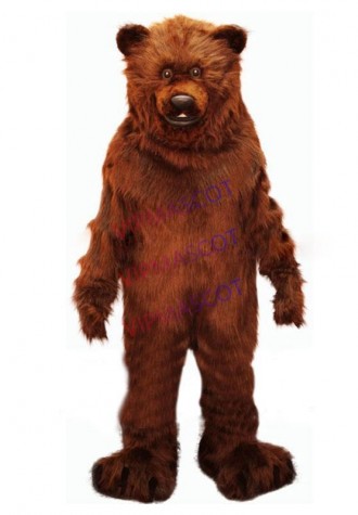 Hot Sale Adult Brown Bear Mascot Costume Free Shiping