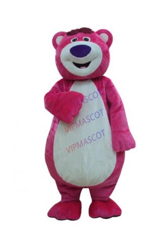 Toy Story Lots-O Huggin Bear Lotso Mascot Costume Fancy Party Dress Free Shipping