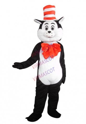 Seuss the cat in the hat mascot costume FANCY DRESSS 100% THE SAME AS THE PICTURE
