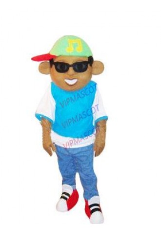 Happy DJ Boy Mascot Costume Adult Anime Cosply DJ Theme Custom XMAS HALLOWEEN Carnival MASCOTTE COSTUMES FANCY DRESS SUIT 1718