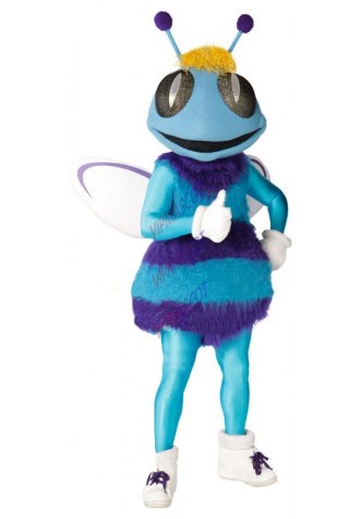 Anime Cosply Costumes Blue Hornet Mascot Costume Adult Bee HORNET Theme Cartoon Carnival Mascotte Costumes Fancy Dress Kits 2057