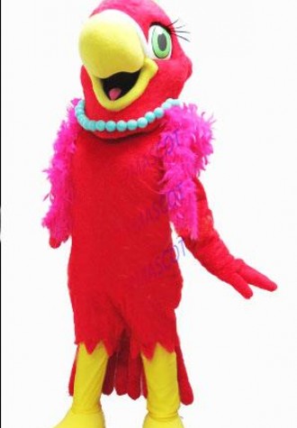 Pretty Red Female Parrot Mascot Costume Adult College Scholl Anime Cosply Costumes Mascotte Carnival Fancy Dress Suit Kits 1942