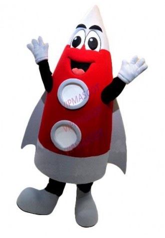 happy red rocket mascot costume adcult cartoon character aerospace theme anime cosply costumes mascotte fancy dress kits 2086