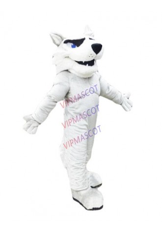 light grey husky mascot costume adult size customizable huskie theme animal mascotte fancy dress carnival cosply costumes 2435