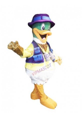 custom traveling duck mascot costume adult size cartoon duck theme anime cosply costumes carnival fancy dress 2472