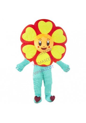 Red flower mascot costume adult size cartoon flower theme anime cosplay costumes carnival fancy dress suit kits 2529