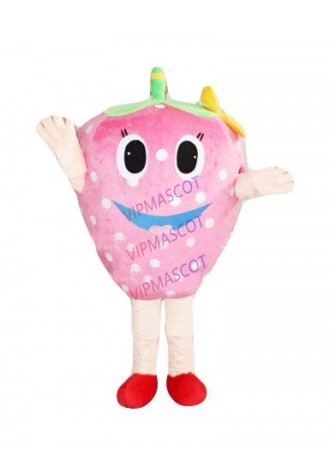 sweet pink strawberry girl mascot costume adult size cartoon strawberry fruit theme anime cosplay costumes carnival fancy 2601