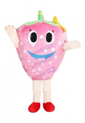 sweet pink strawberry girl mascot costume adult size cartoon strawberry fruit theme anime cosplay costumes carnival fancy 2601