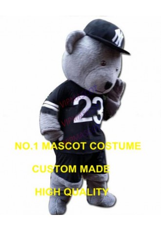 grey sport bear mascot costume factory wholesale new cartoon teddy bear theme anime cosplay costumes carnival fancy dress 2899