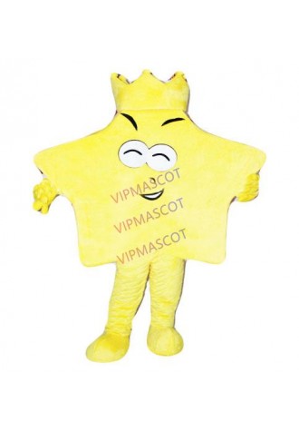 funny yellow king star mascot costume adult size cartoon star theme advertising festival costumes carnival fancy dress 2610