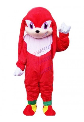 popular cartoon Kunckles Echidna mascot costume adult size hot sale anime cosplay costumes carnival fancy dress 2656