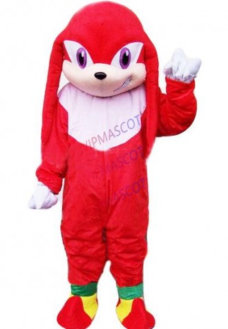 popular cartoon Kunckles Echidna mascot costume adult size hot sale anime cosplay costumes carnival fancy dress 2656