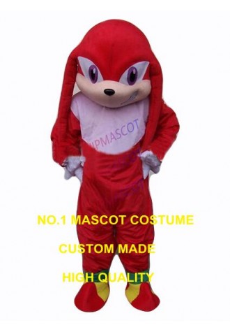 popular cartoon Kunckles Echidna mascot costume adult size hot sale anime cosplay costumes carnival fancy dress 2656