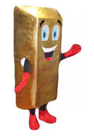 gold bar mascot wholesale hot sale cartoon advertising gold bar theme anime cosplay costumes carnival fancy dress kits 2817