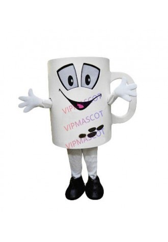 New Anime Cosply Costumes Mug Mascot Costume Adult Cartoon Character Advertising Mug Theme Carnival Mascotte Fancy Dress 1882