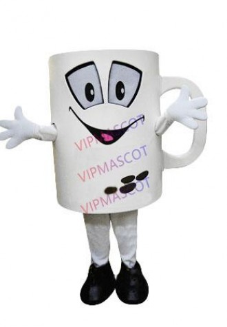 New Anime Cosply Costumes Mug Mascot Costume Adult Cartoon Character Advertising Mug Theme Carnival Mascotte Fancy Dress 1882