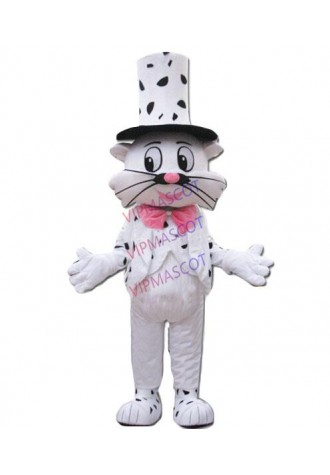 Mr cat mascot costume factory direct wholesale adult size two tails white cat man anime cosplay costumes carnival fancy 2870