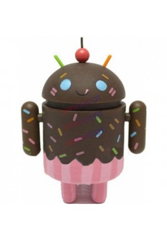 Cute Chocolate Cream Cake Style Android Robot Mascot Costume Adult Professional Custom Robot Android Mascotte Fancy Dress 2021