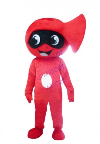 red horn mascot costume adult size factory wholesale cartoon horn theme anime cosplay costumes carnival fancy dress kits 2935