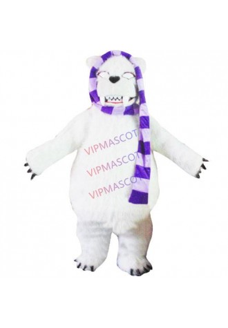 white polar bear mascot costume custom cartoon character cosplay carnival costume 3056
