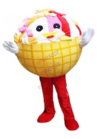 Sundae ice cream mascot costume icecream custom cartoon character cosplay adult size carnival costume 3070