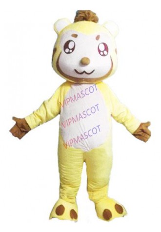 yellow fox mascot costume  custom cartoon character cosplay adult size carnival costume 3177