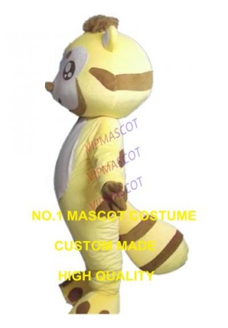 yellow fox mascot costume  custom cartoon character cosplay adult size carnival costume 3177