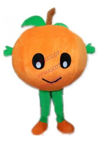 Big Orange Baby Mascot Costume with Leaves healthy fruit theme anime cosplay costumes carnival fancy dress kits suit 2505
