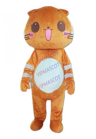 brown cat mascot costume custom cartoon character adult size cosplay carnival costume 3224