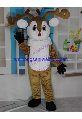 Hot Sale EVA Material Helmet elk Mascot Costume Cartoon Apparel Halloween Birthday Cosplay 613