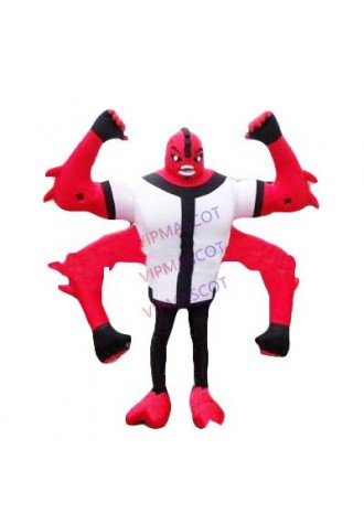Make EVA Material four arms alien Mascot Costume Cartoon Apparel Masquerade Birthday party Cosplay 753