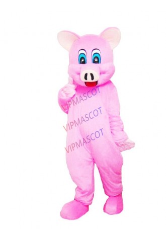 EVA Material Helmet Pink pig Mascot Costumes Cartoon Apparel advertisement costumes Halloween Birthday party Numbering 189