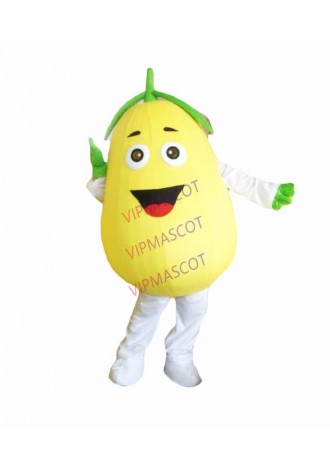 high quality Rapid Make EVA Material Yellow pear Mascot Costume fruit Cartoon Apparel Cosplay advertisement 590