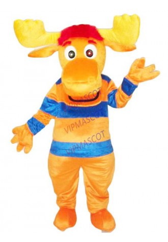 Hot Sale High quality EVA Material Helmet deer Mascot Costume Cartoon Apparel Halloween Birthday Cosplay 616