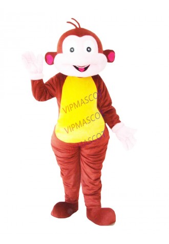 Make EVA Material Helmet Cute monkey Mascot Costume Cartoon Apparel Halloween Birthday Cosplay Unisex 679